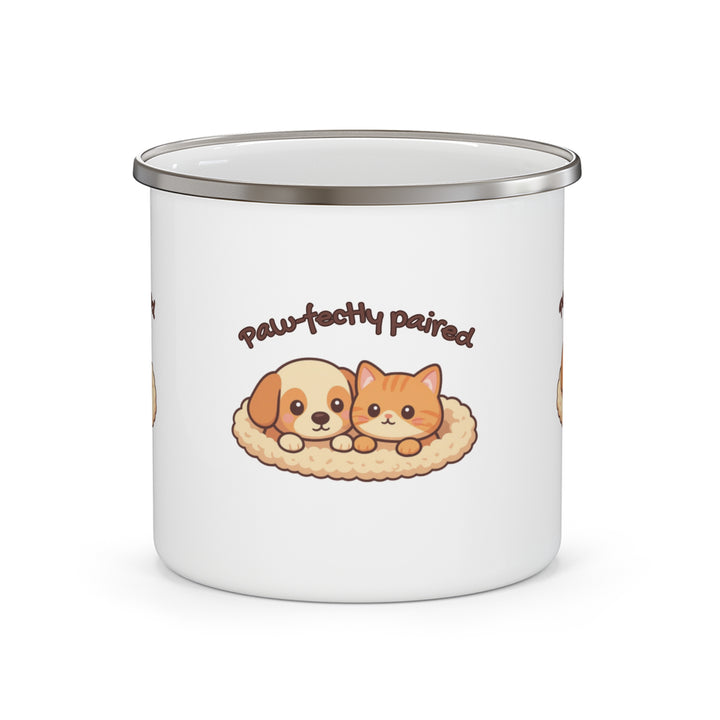 Custom Pet Graphic Enamel Camping Mug