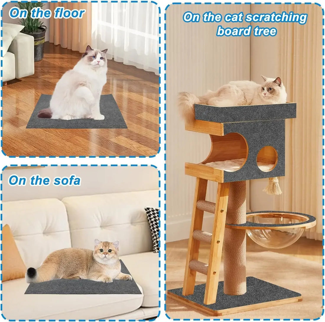 Self-Adhesive Cat Scratch Mat | Trimmable Sofa & Corner Protector
