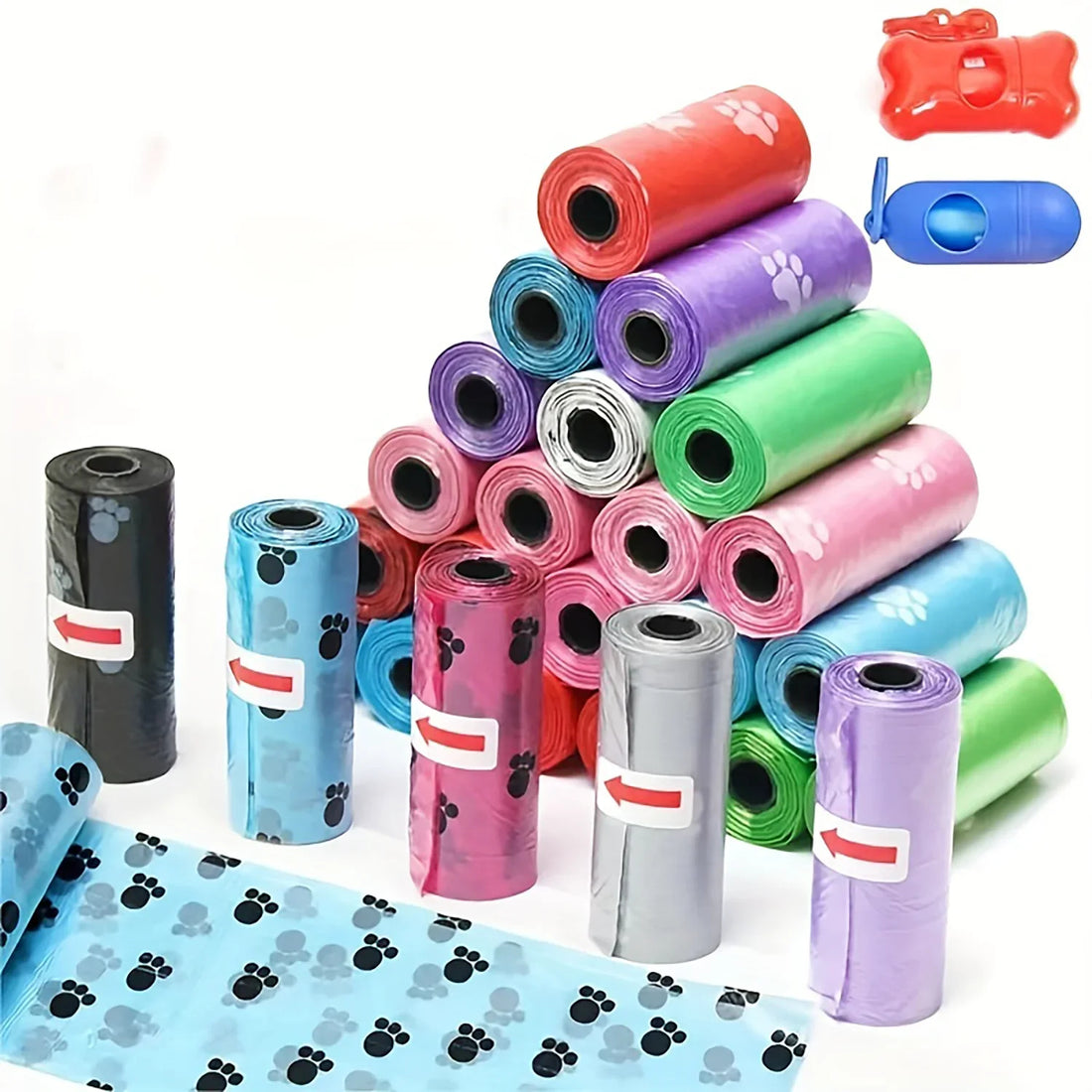 Heavy Duty Dog Poo Bags | Easy-Tear Refill Rolls