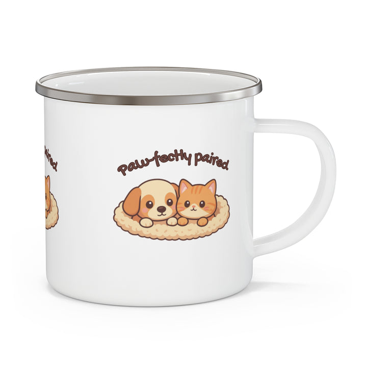 Custom Pet Graphic Enamel Camping Mug