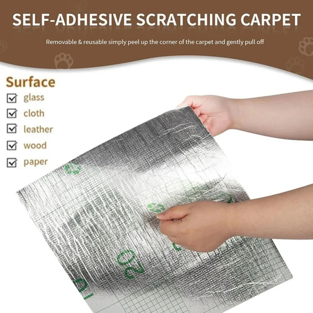 Self-Adhesive Cat Scratch Mat | Trimmable Sofa & Corner Protector