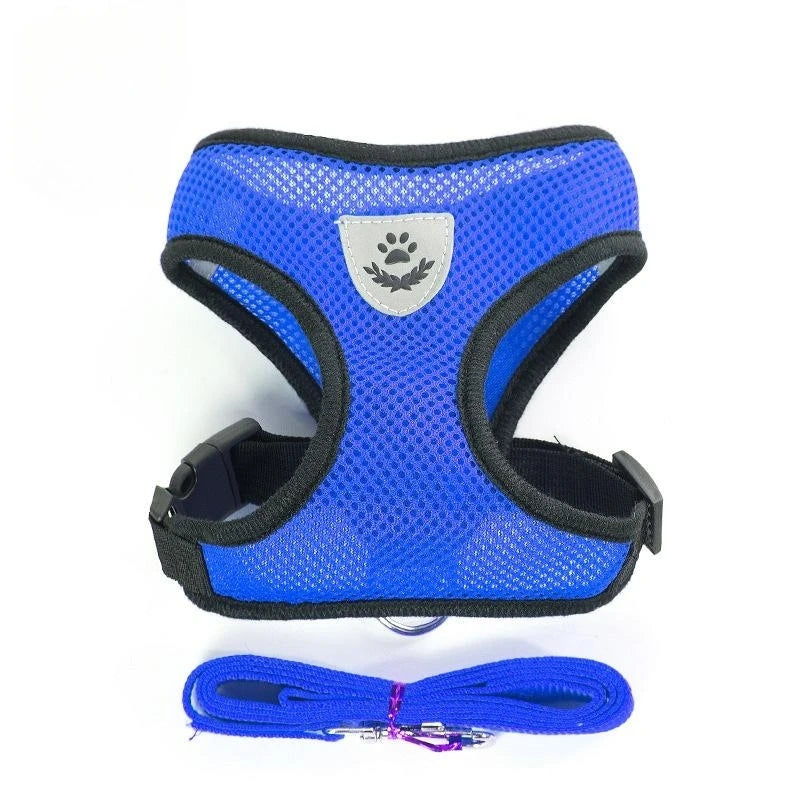 Breathable Mesh Cat & Small Dog Harness with Lead