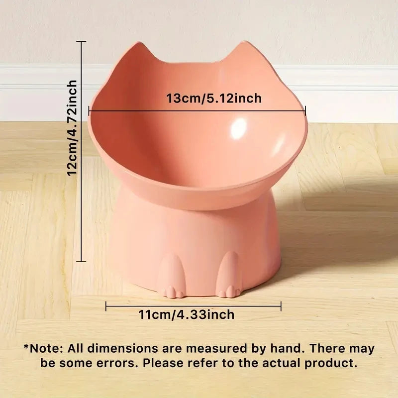Elevated Cat Bowl | Tilted Anti-Tip Raised Feeder 🐾
