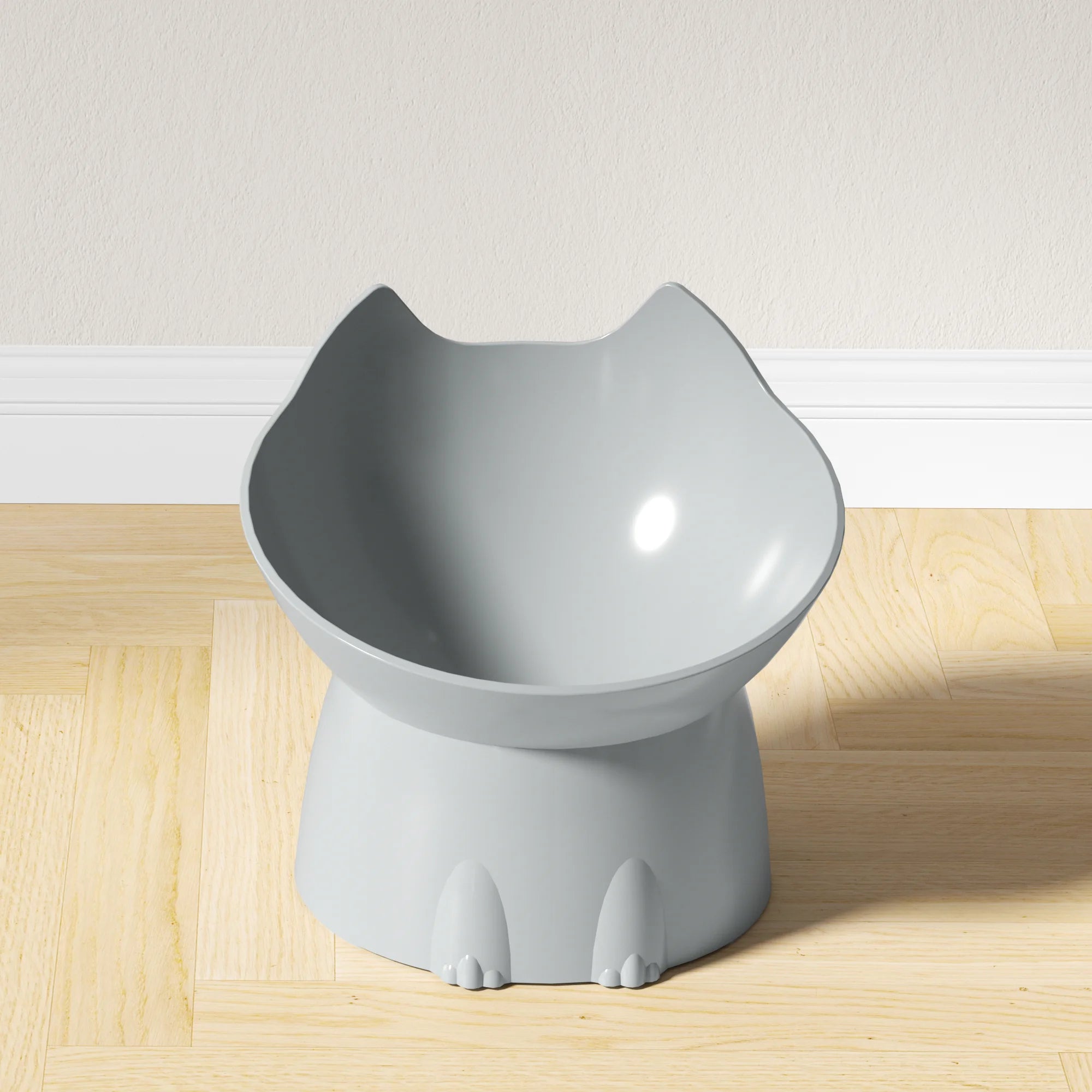 Elevated Cat Bowl | Tilted Anti-Tip Raised Feeder 🐾